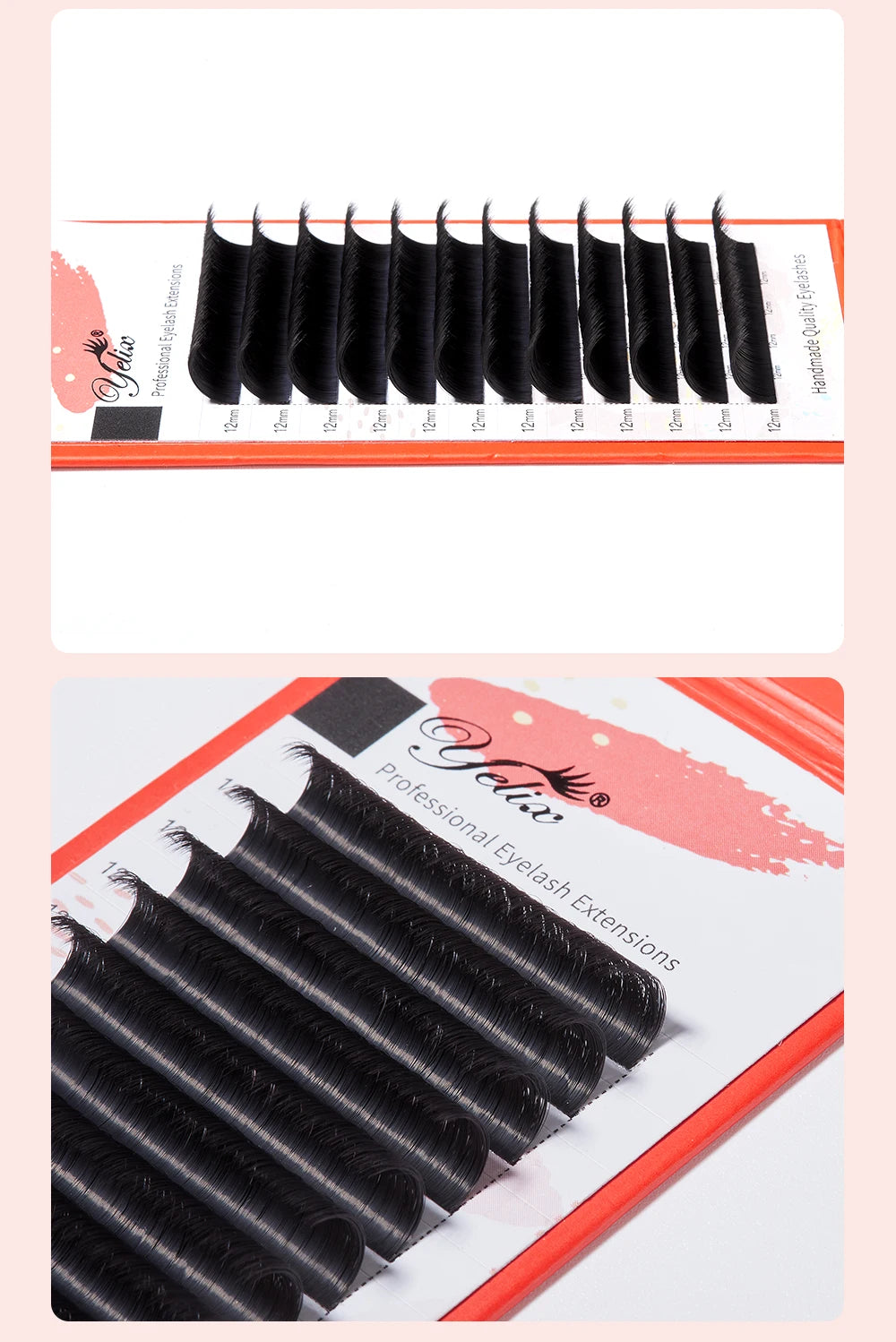 Extensions de Cils Volume Yelix – Easy Fan Noir Mat D Curl (8 à 15 mm) - Blinksy
